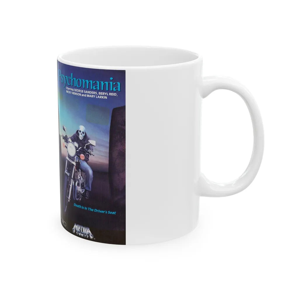 PSYCHOMANIA VERSION2 (VHS COVER) - White Coffee Mug-Go Mug Yourself