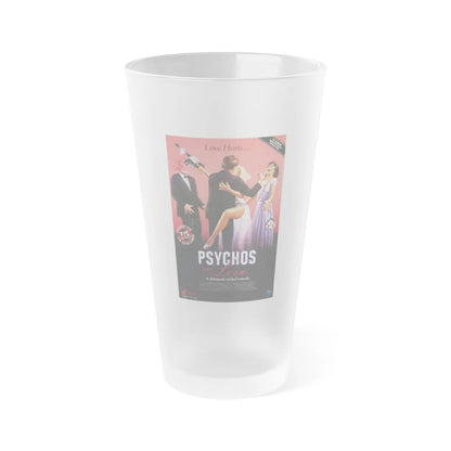 PSYCHOS IN LOVE 1987 Movie Poster - Frosted Pint Glass 16oz-Go Mug Yourself