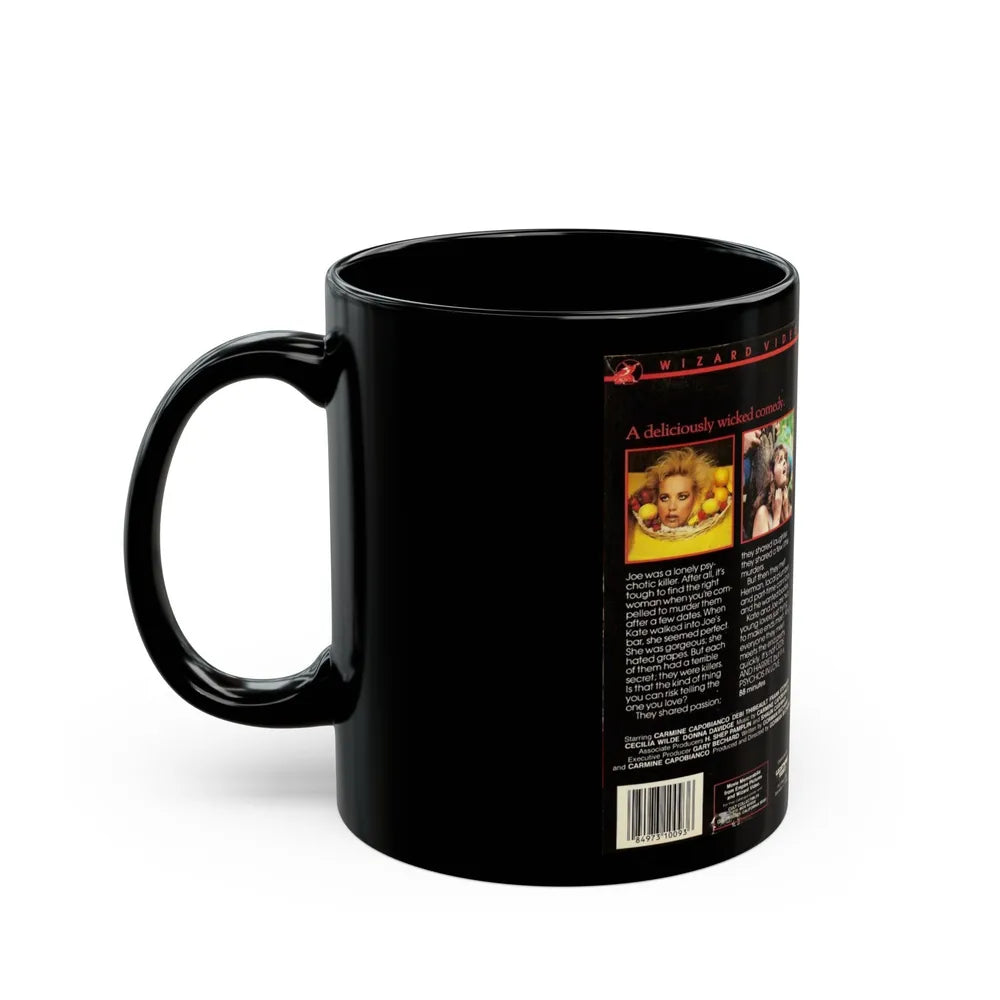 PSYCHOS IN LOVE (VHS COVER) - Black Coffee Mug-Go Mug Yourself