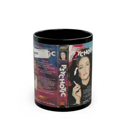 PSYCHOTIC (VHS COVER) - Black Coffee Mug-11oz-Go Mug Yourself