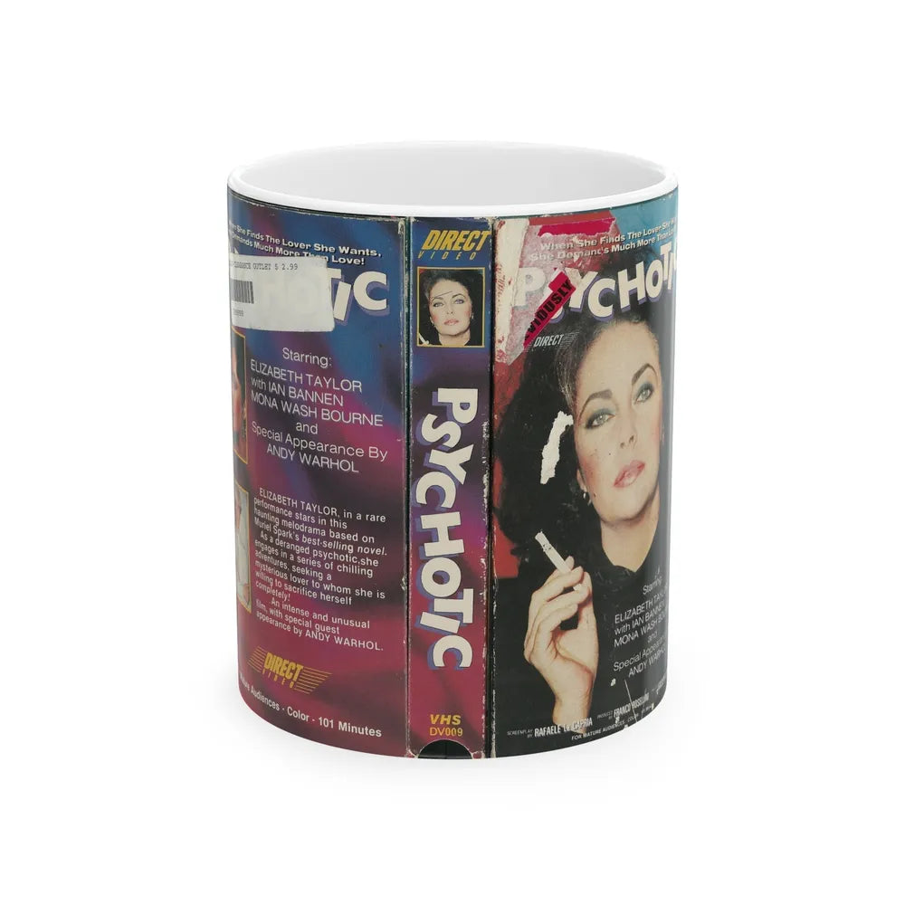 PSYCHOTIC (VHS COVER) - White Coffee Mug-11oz-Go Mug Yourself