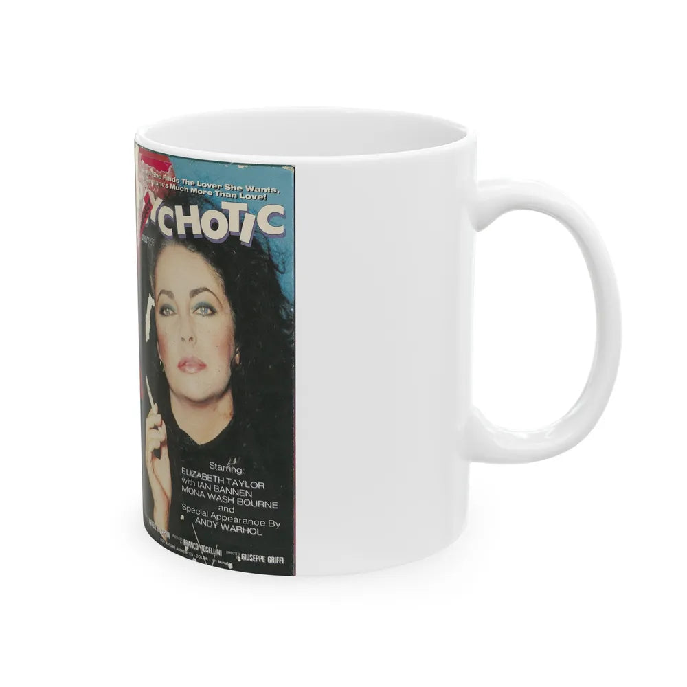 PSYCHOTIC (VHS COVER) - White Coffee Mug-Go Mug Yourself