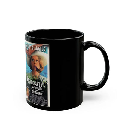 PTERODACTYL WOMAN FROM BEVERLY HILLS (VHS COVER) - Black Coffee Mug - Go Mug Yourself
