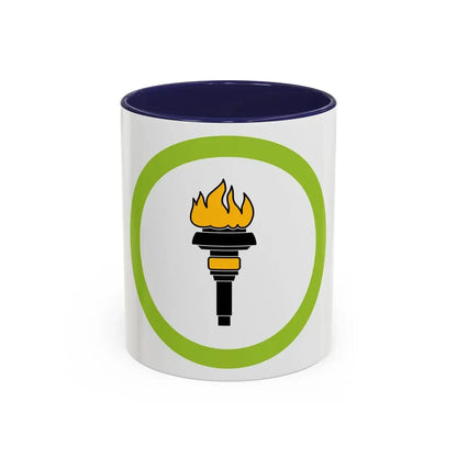 Public Health (Boy Scout Merit Badge) Accent Coffee Mug 11oz Navy - Go Mug Yourself