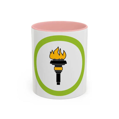 Public Health (Boy Scout Merit Badge) Accent Coffee Mug 11oz Pink - Go Mug Yourself
