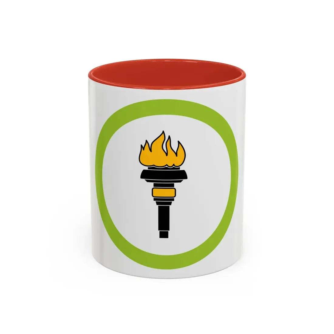 Public Health (Boy Scout Merit Badge) Accent Coffee Mug 11oz Red - Go Mug Yourself