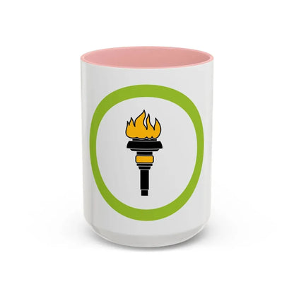 Public Health (Boy Scout Merit Badge) Accent Coffee Mug 15oz Pink - Go Mug Yourself