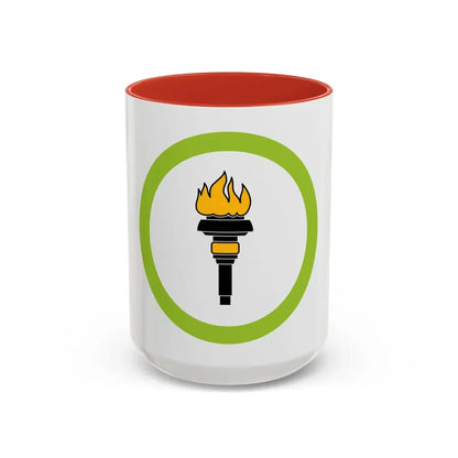 Public Health (Boy Scout Merit Badge) Accent Coffee Mug 15oz Red - Go Mug Yourself