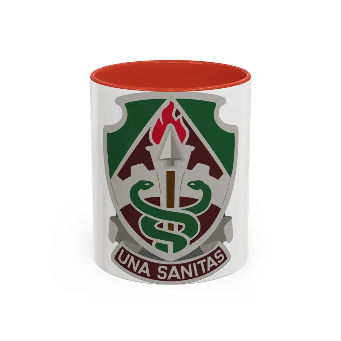Public Health Center (U.S. Army) Accent Coffee Mug 11oz Red - Go Mug Yourself