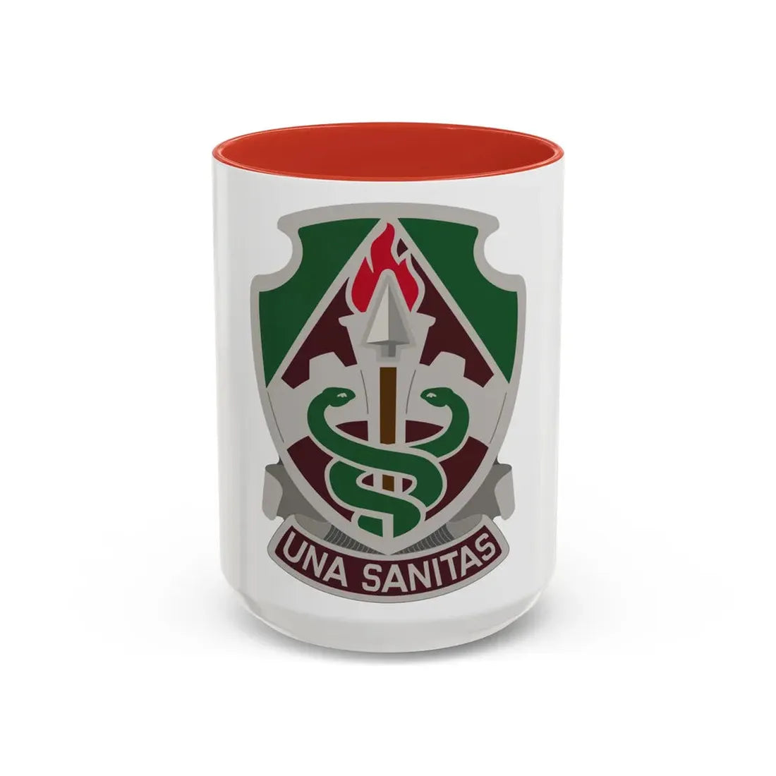 Public Health Center (U.S. Army) Accent Coffee Mug 15oz Red - Go Mug Yourself