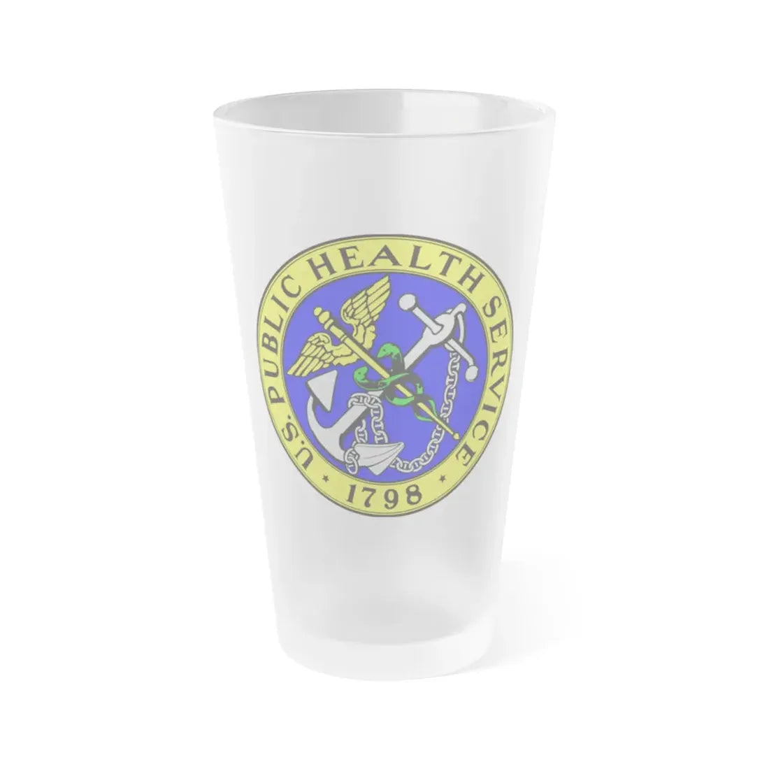 Public Health Service - Frosted Pint Glass 16oz 16oz Frosted - Go Mug Yourself