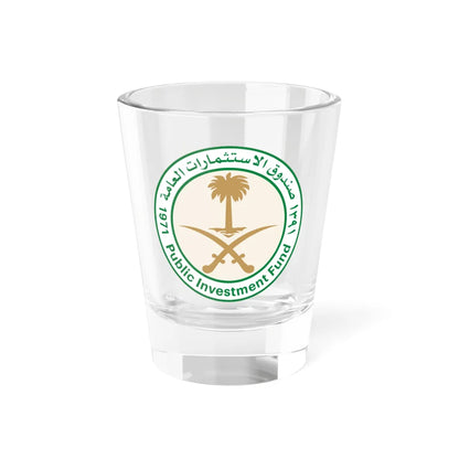 Public Investment Fund Saudi Arabia logo (Saudi Arabia) (Coat of Arms) Shot Glass 1.5oz 1.5oz - Go Mug Yourself