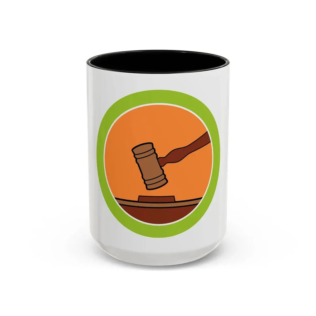 Public Speaking (Boy Scout Merit Badge) Accent Coffee Mug 15oz Black - Go Mug Yourself