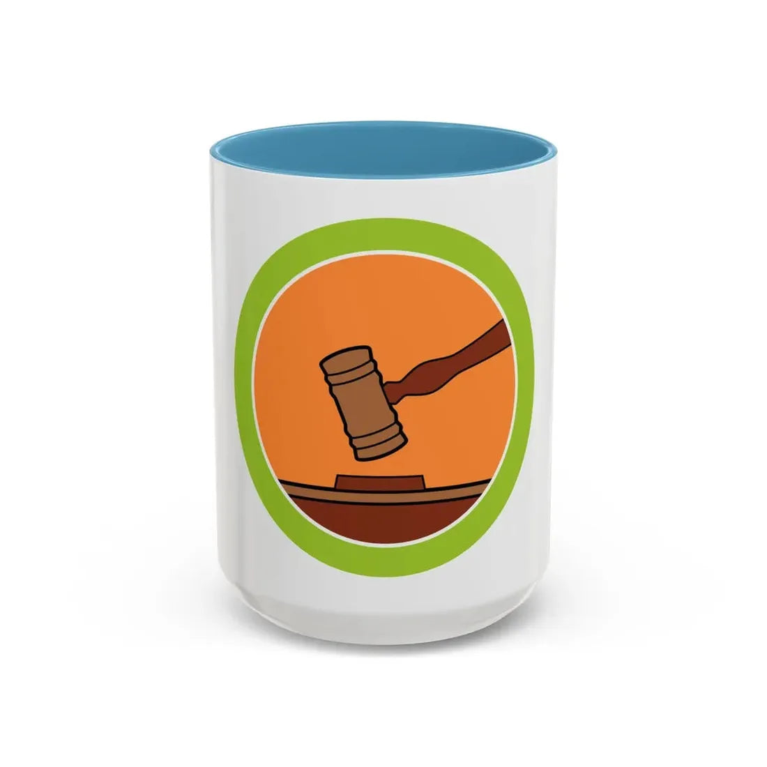 Public Speaking (Boy Scout Merit Badge) Accent Coffee Mug 15oz Light Blue - Go Mug Yourself