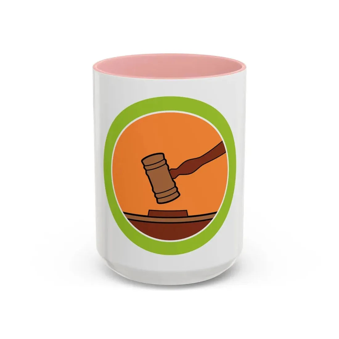Public Speaking (Boy Scout Merit Badge) Accent Coffee Mug 15oz Pink - Go Mug Yourself