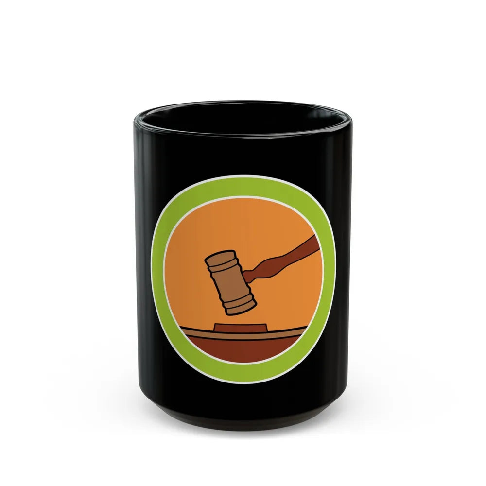 Public Speaking (Boy Scout Merit Badge) Black Coffee Mug-15oz-Go Mug Yourself