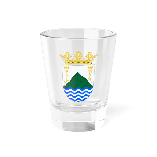 Puerto Plata Old Shield (Costa Rica) (Coat of Arms) Shot Glass 1.5oz 1.5oz - Go Mug Yourself