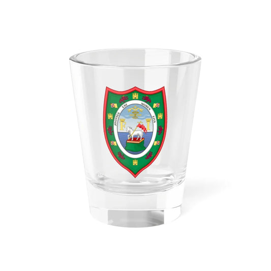 Puerto Rico Coat of Arms 1511-1905 (Costa Rica) (Coat of Arms) Shot Glass 1.5oz 1.5oz - Go Mug Yourself