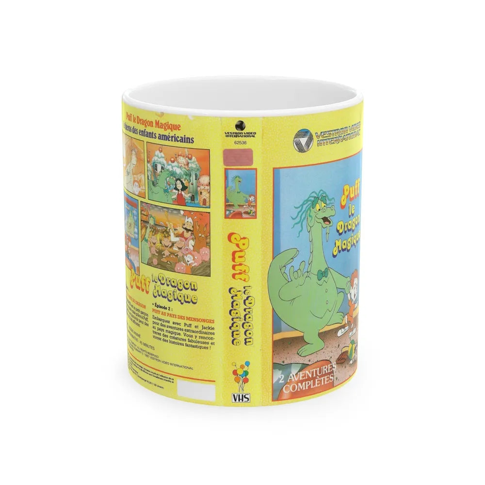 PUFF THE MAGIC DRAGON (VHS COVER) - White Coffee Mug-11oz-Go Mug Yourself