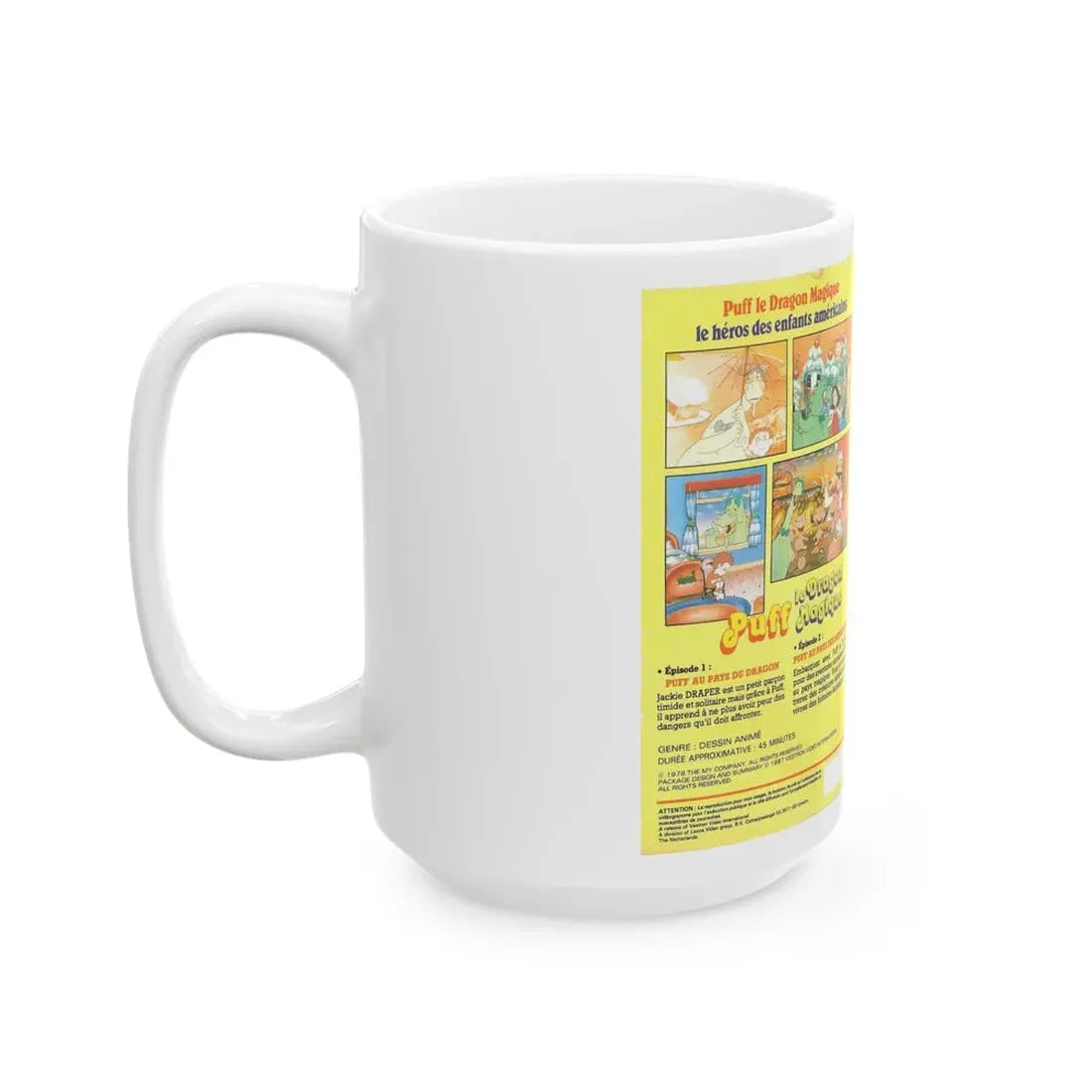 PUFF THE MAGIC DRAGON (VHS COVER) - White Coffee Mug - Go Mug Yourself