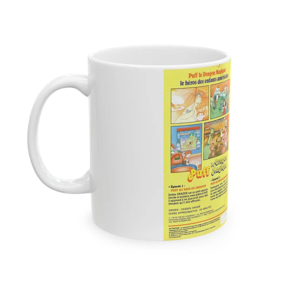 PUFF THE MAGIC DRAGON (VHS COVER) - White Coffee Mug-Go Mug Yourself