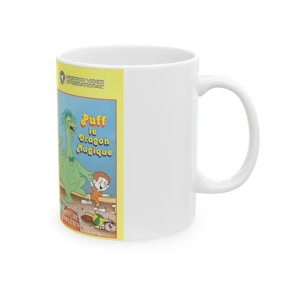 PUFF THE MAGIC DRAGON (VHS COVER) - White Coffee Mug - Go Mug Yourself