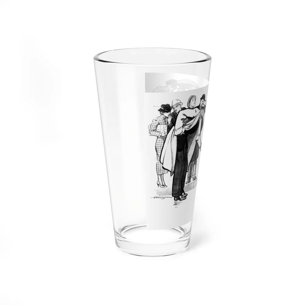 Pul-lease! Lawyer Sue, Liberty magazine, January 19, 1935 (Magazine Illustration) Pint Glass 16oz-Go Mug Yourself