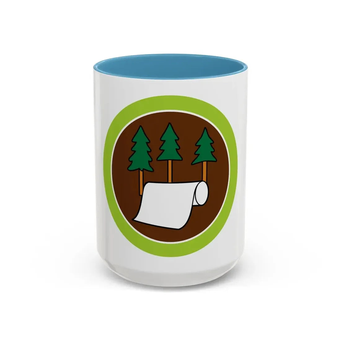 Pulp and Paper (Boy Scout Merit Badge) Accent Coffee Mug 15oz Light Blue - Go Mug Yourself