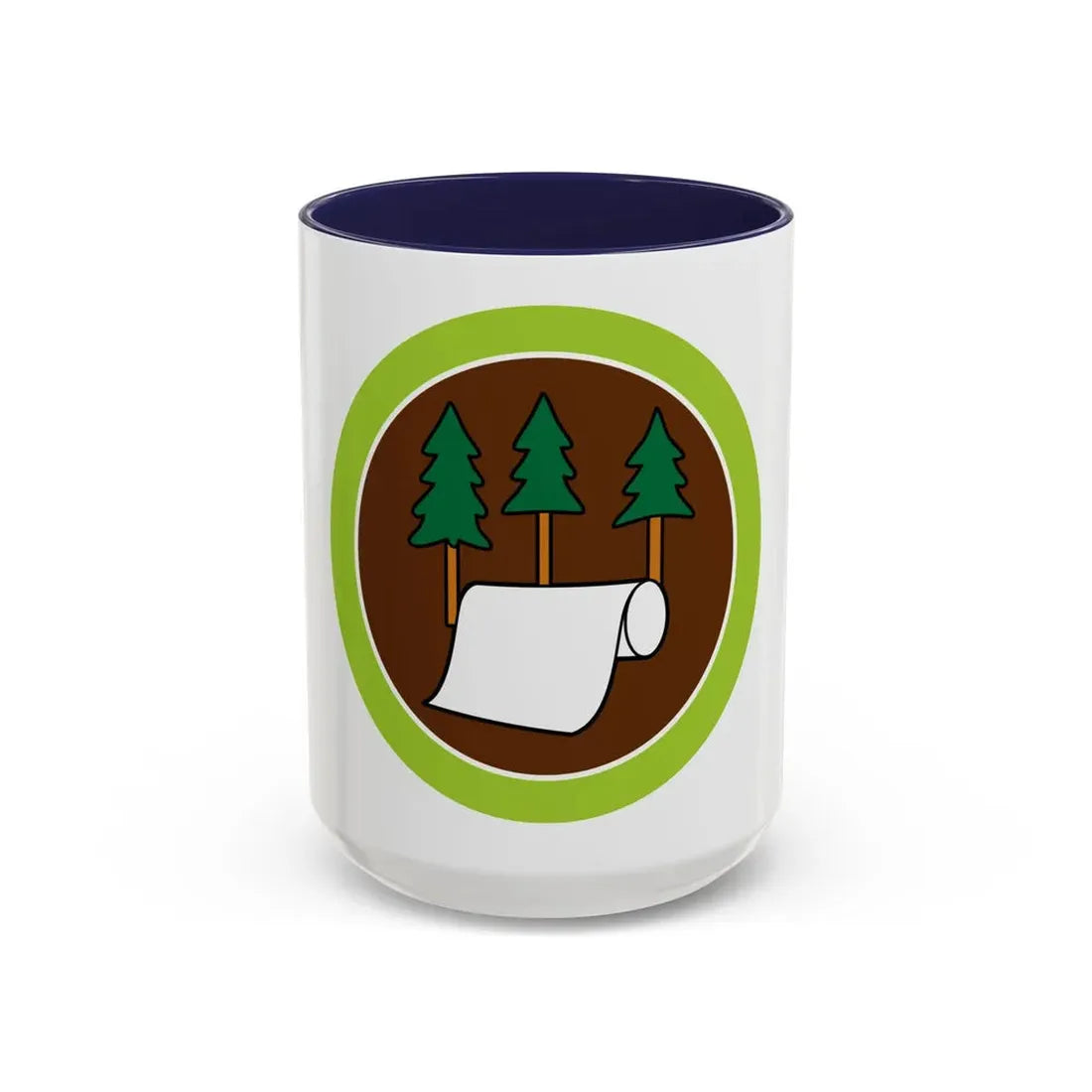 Pulp and Paper (Boy Scout Merit Badge) Accent Coffee Mug 15oz Navy - Go Mug Yourself