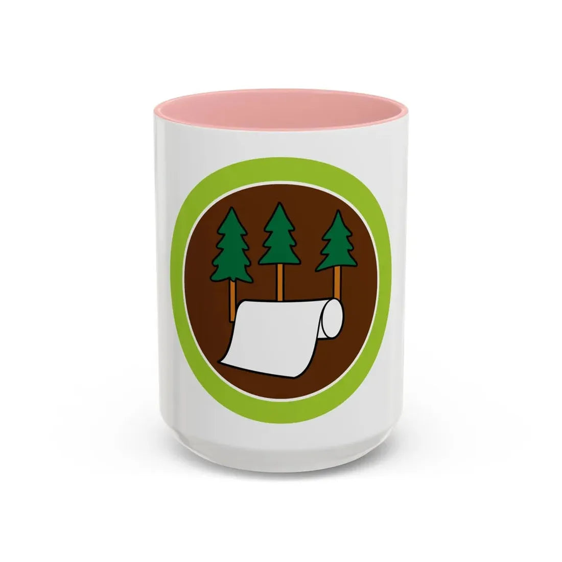 Pulp and Paper (Boy Scout Merit Badge) Accent Coffee Mug 15oz Pink - Go Mug Yourself