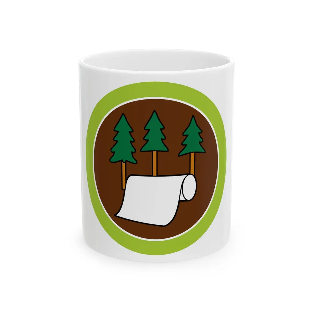 Pulp and Paper (Boy Scout Merit Badge) White Coffee Mug-11oz-Go Mug Yourself