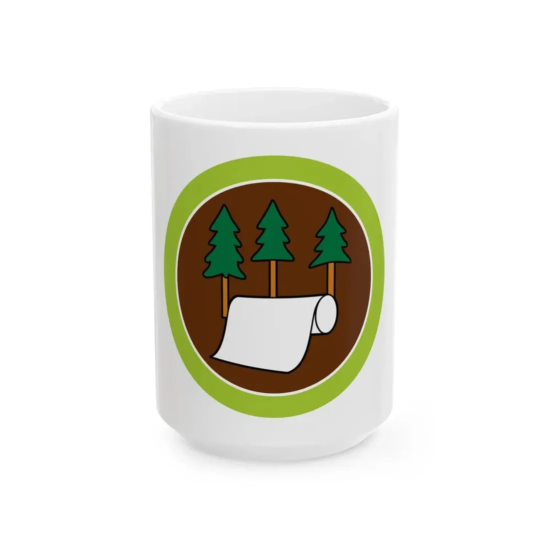 Pulp and Paper (Boy Scout Merit Badge) White Coffee Mug 15oz - Go Mug Yourself