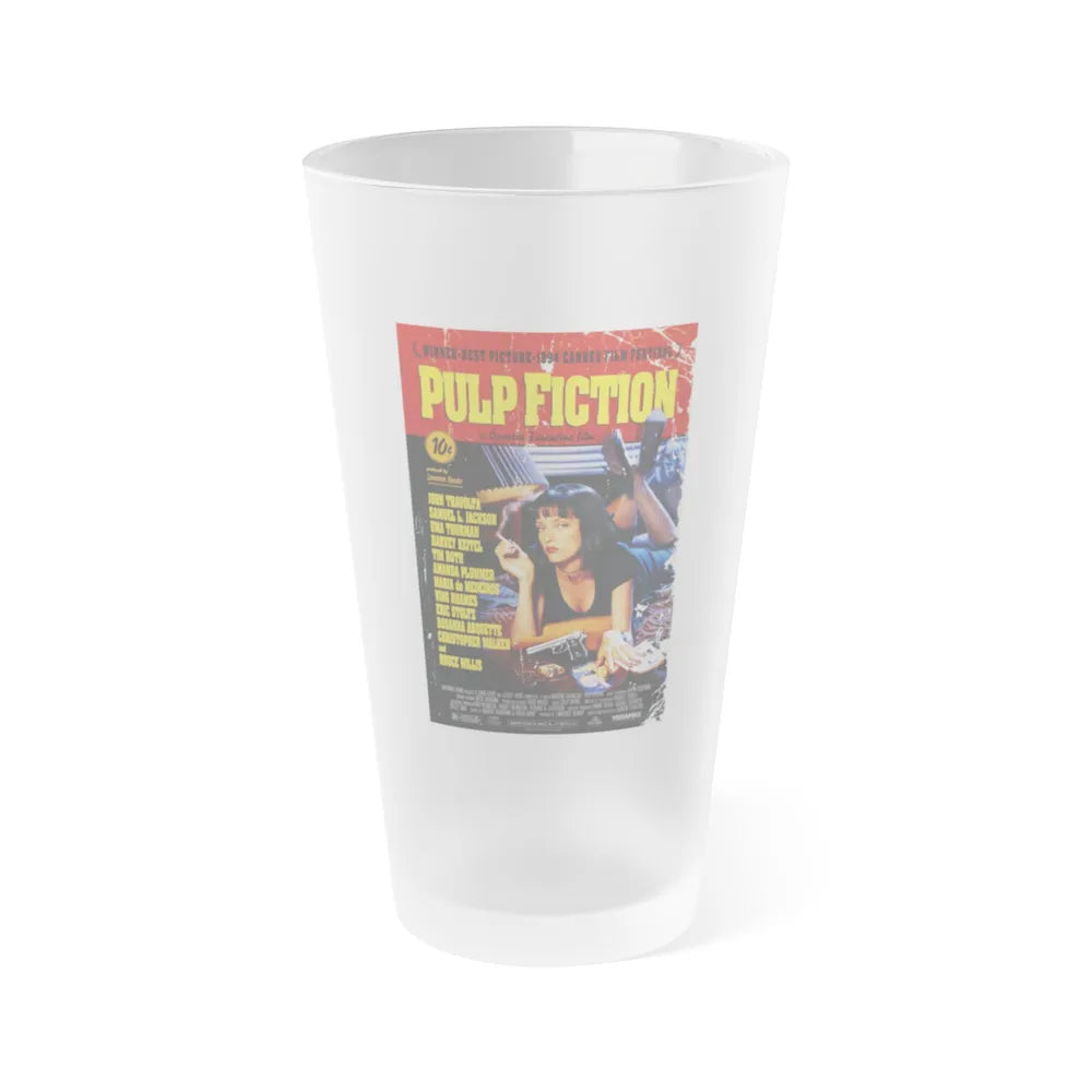 PULP FICTION (2) 1994 Movie Poster - Frosted Pint Glass 16oz-Go Mug Yourself