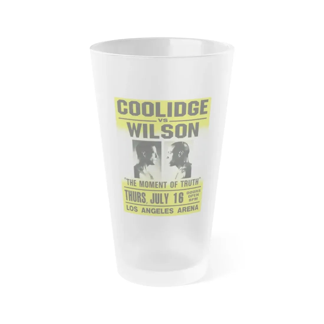 PULP FICTION (TEASER) 1994 Movie Poster - Frosted Pint Glass 16oz Default Title - Go Mug Yourself
