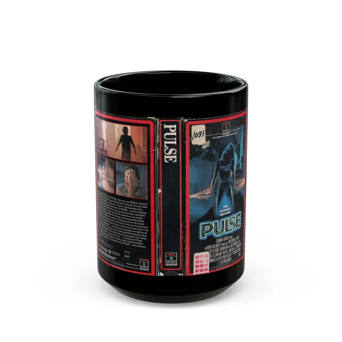 PULSE (VHS COVER) - Black Coffee Mug 15oz - Go Mug Yourself