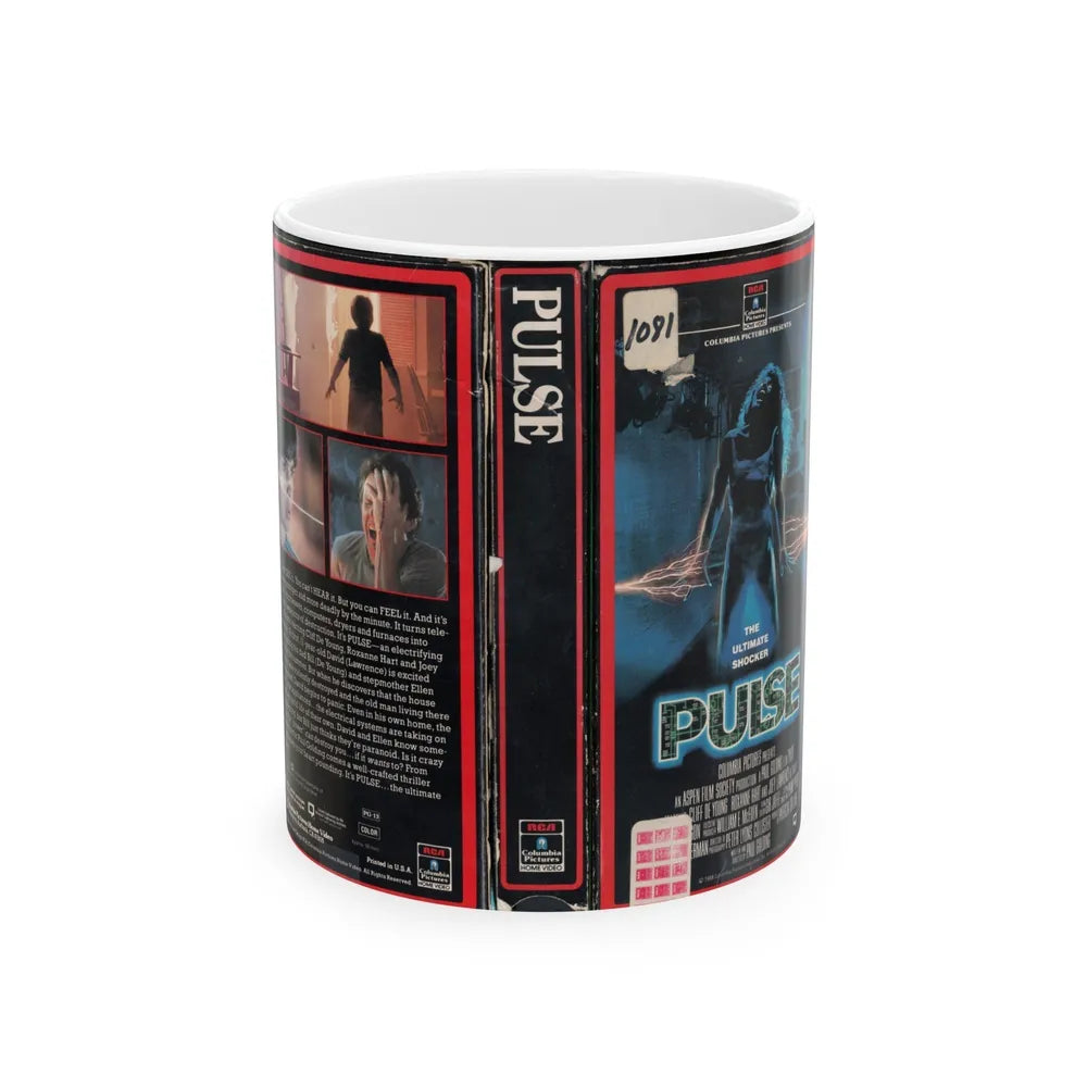 PULSE (VHS COVER) - White Coffee Mug-11oz-Go Mug Yourself