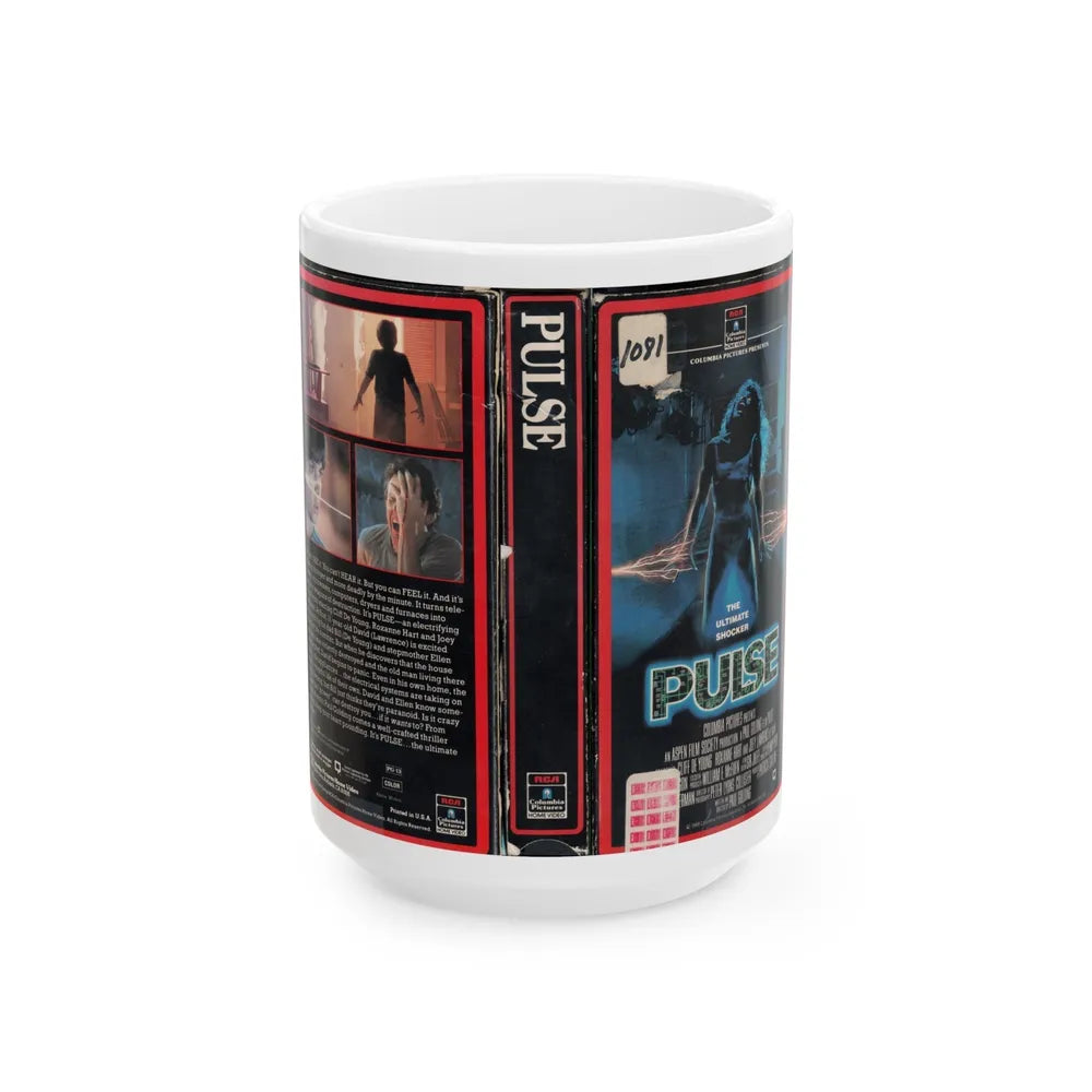 PULSE (VHS COVER) - White Coffee Mug-15oz-Go Mug Yourself