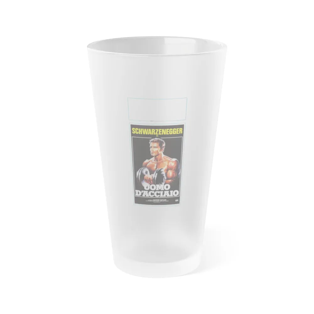 PUMPING IRON (FOREIGN) 1977 Movie Poster - Frosted Pint Glass 16oz-Go Mug Yourself