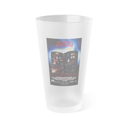 PUPPET MASTER 1989 Movie Poster - Frosted Pint Glass 16oz-16oz-Frosted-Go Mug Yourself