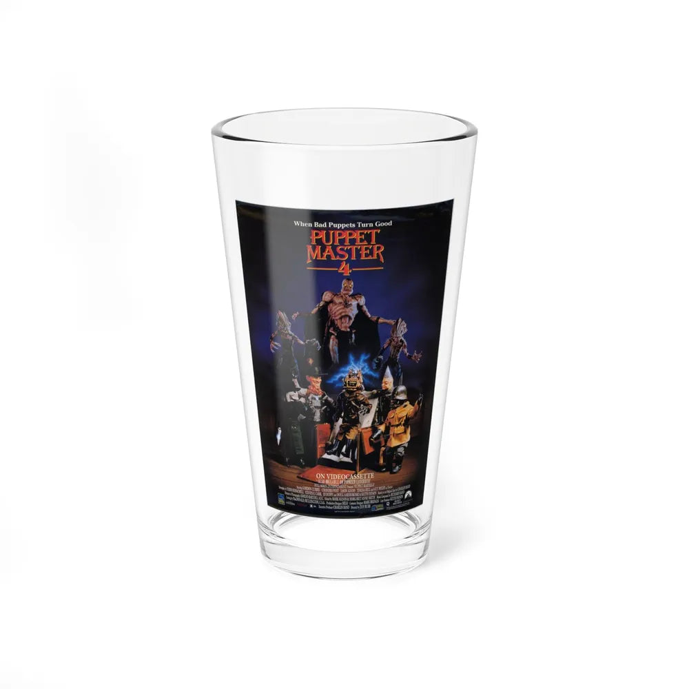 PUPPET MASTER 4 1993 Movie Poster - Pint Glass 16oz-16oz-Go Mug Yourself