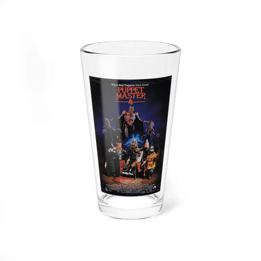 PUPPET MASTER 4 1993 Movie Poster - Pint Glass 16oz 16oz - Go Mug Yourself
