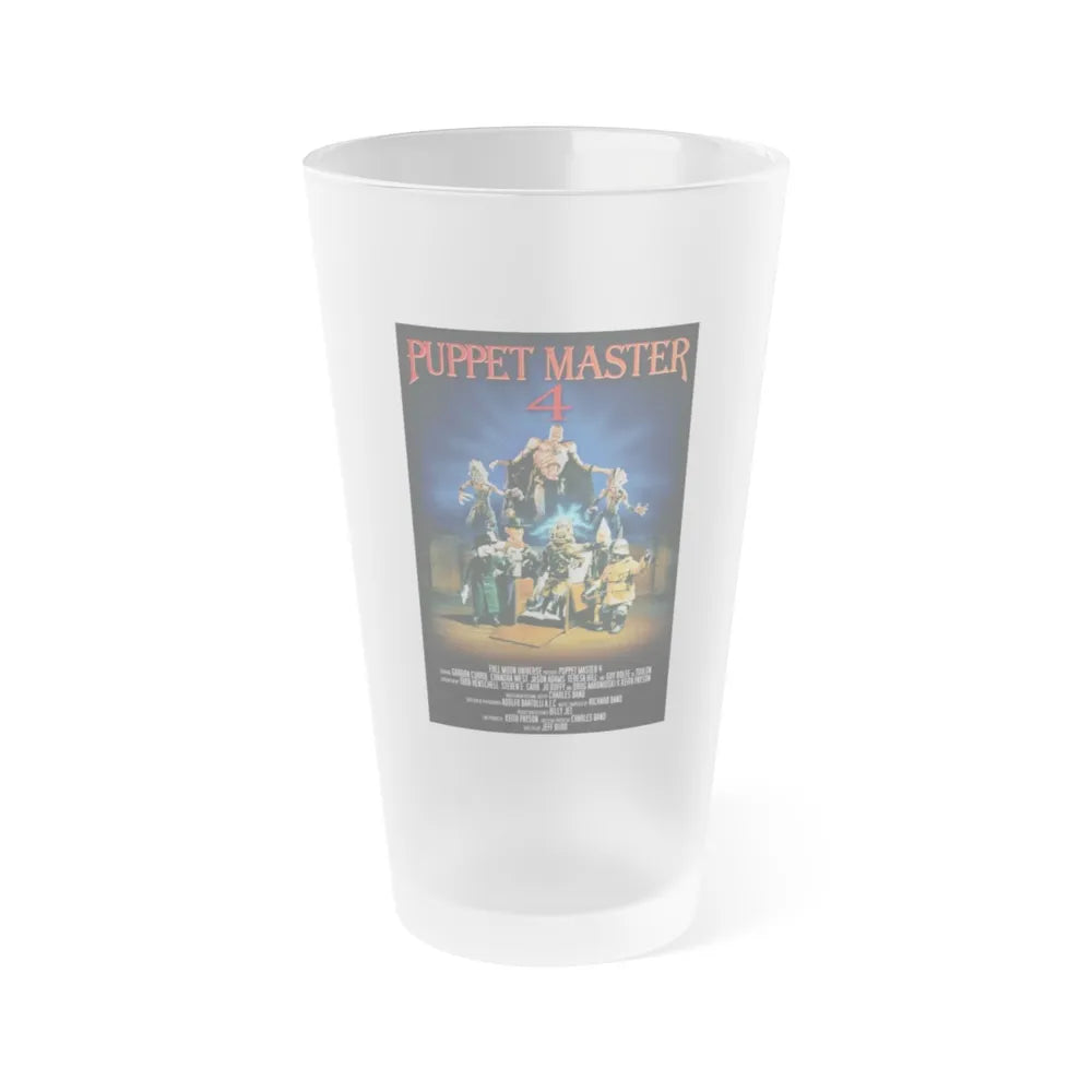 PUPPET MASTER 4 (2) 1993 Movie Poster - Frosted Pint Glass 16oz-16oz-Frosted-Go Mug Yourself