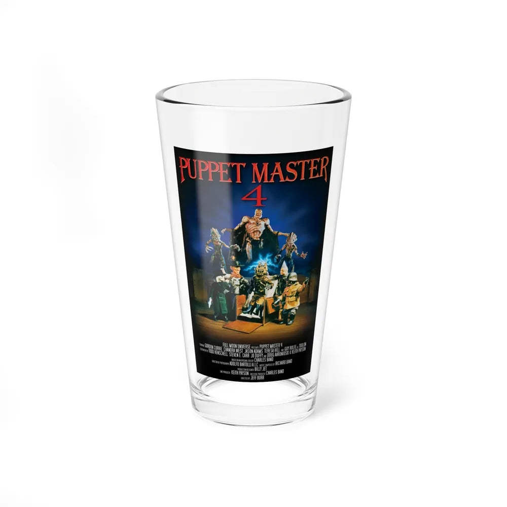 PUPPET MASTER 4 (2) 1993 Movie Poster - Pint Glass 16oz-16oz-Go Mug Yourself