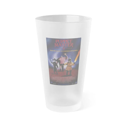 PUPPET MASTER II 1990 Movie Poster - Frosted Pint Glass 16oz-Go Mug Yourself