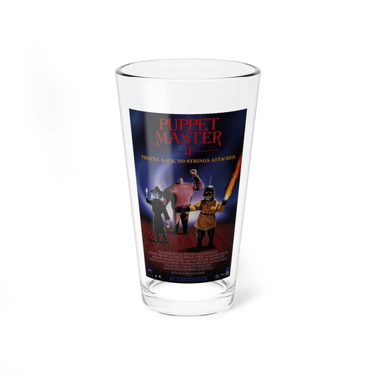 PUPPET MASTER II 1990 Movie Poster - Pint Glass 16oz-16oz-Go Mug Yourself