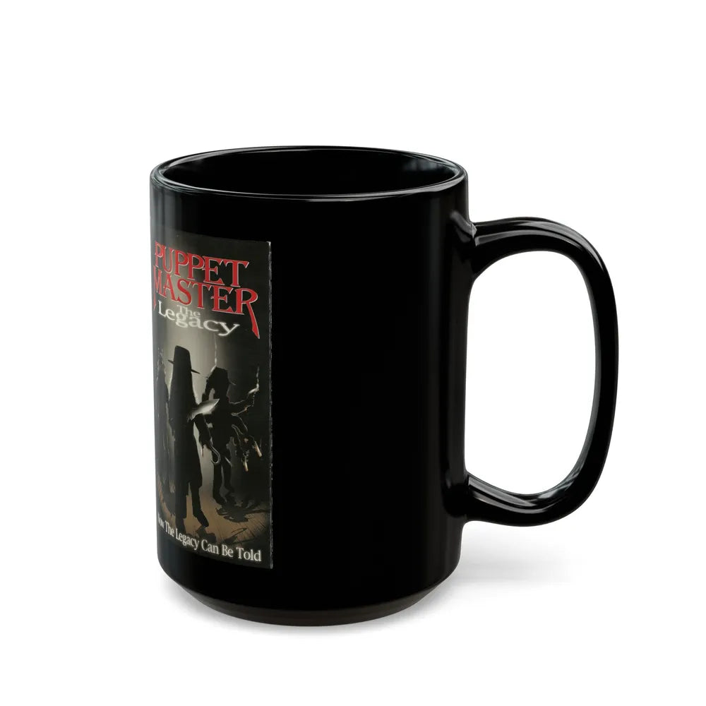 PUPPET MASTER THE LEGACY (VHS COVER) - Black Coffee Mug-Go Mug Yourself