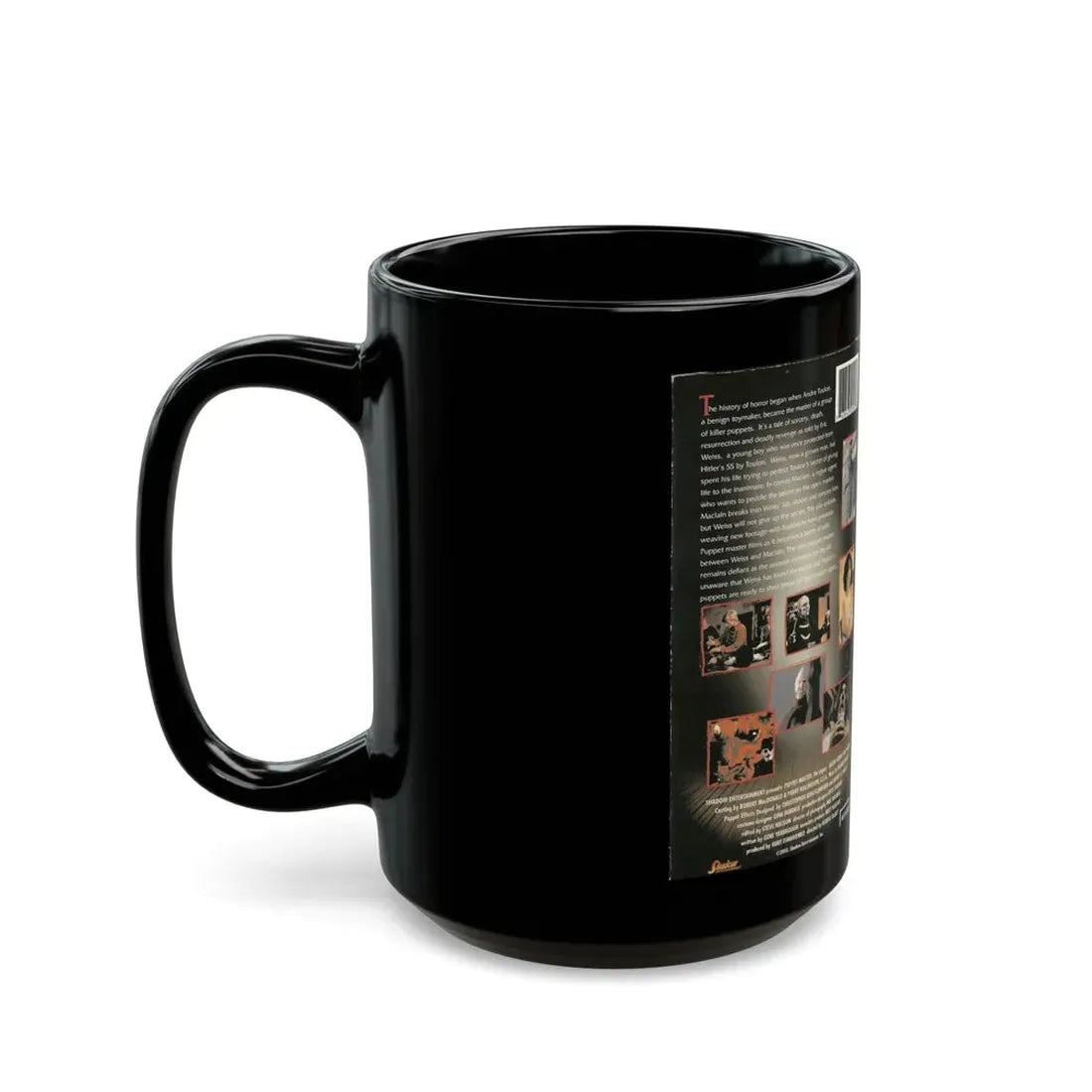 PUPPET MASTER THE LEGACY (VHS COVER) - Black Coffee Mug - Go Mug Yourself