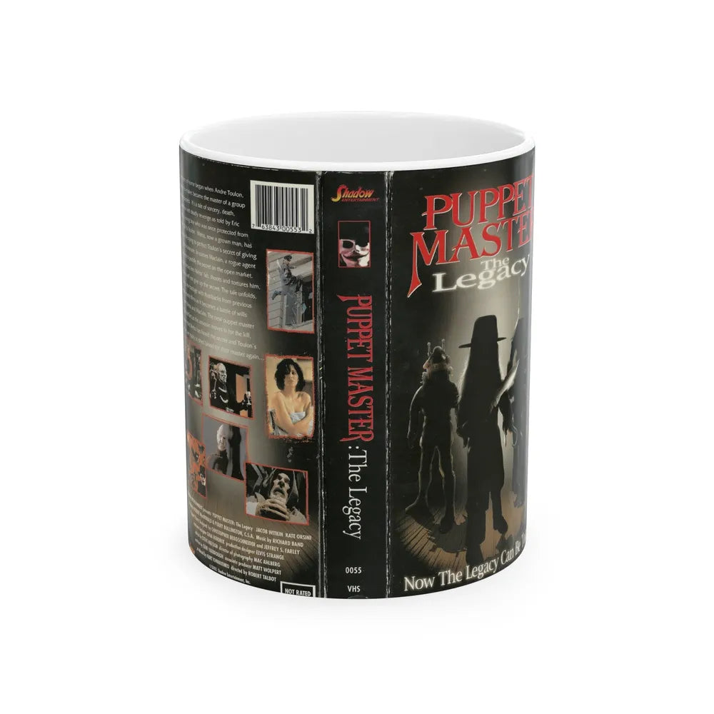 PUPPET MASTER THE LEGACY (VHS COVER) - White Coffee Mug-11oz-Go Mug Yourself