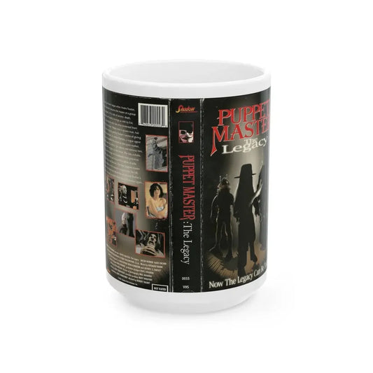 PUPPET MASTER THE LEGACY (VHS COVER) - White Coffee Mug 15oz - Go Mug Yourself