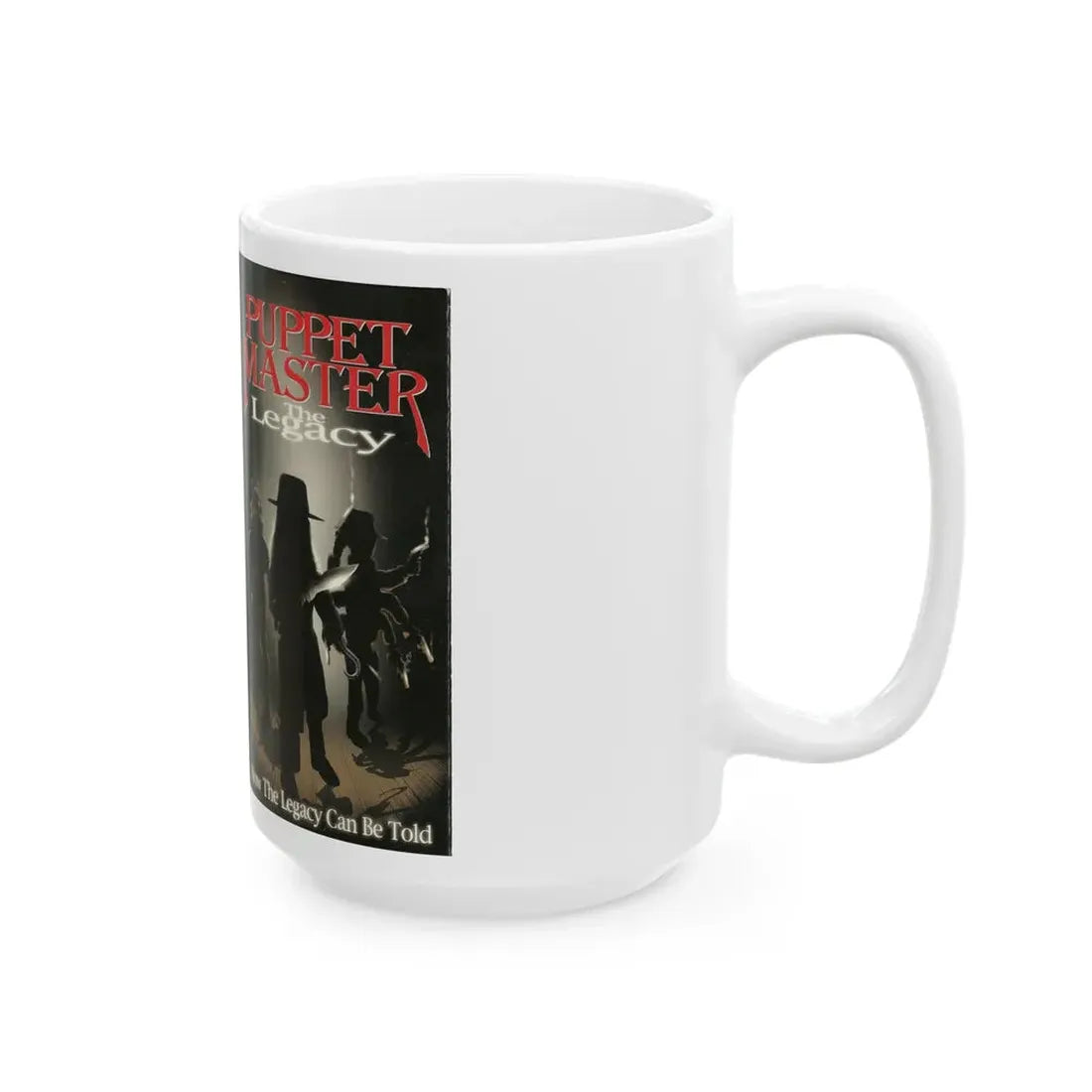 PUPPET MASTER THE LEGACY (VHS COVER) - White Coffee Mug - Go Mug Yourself